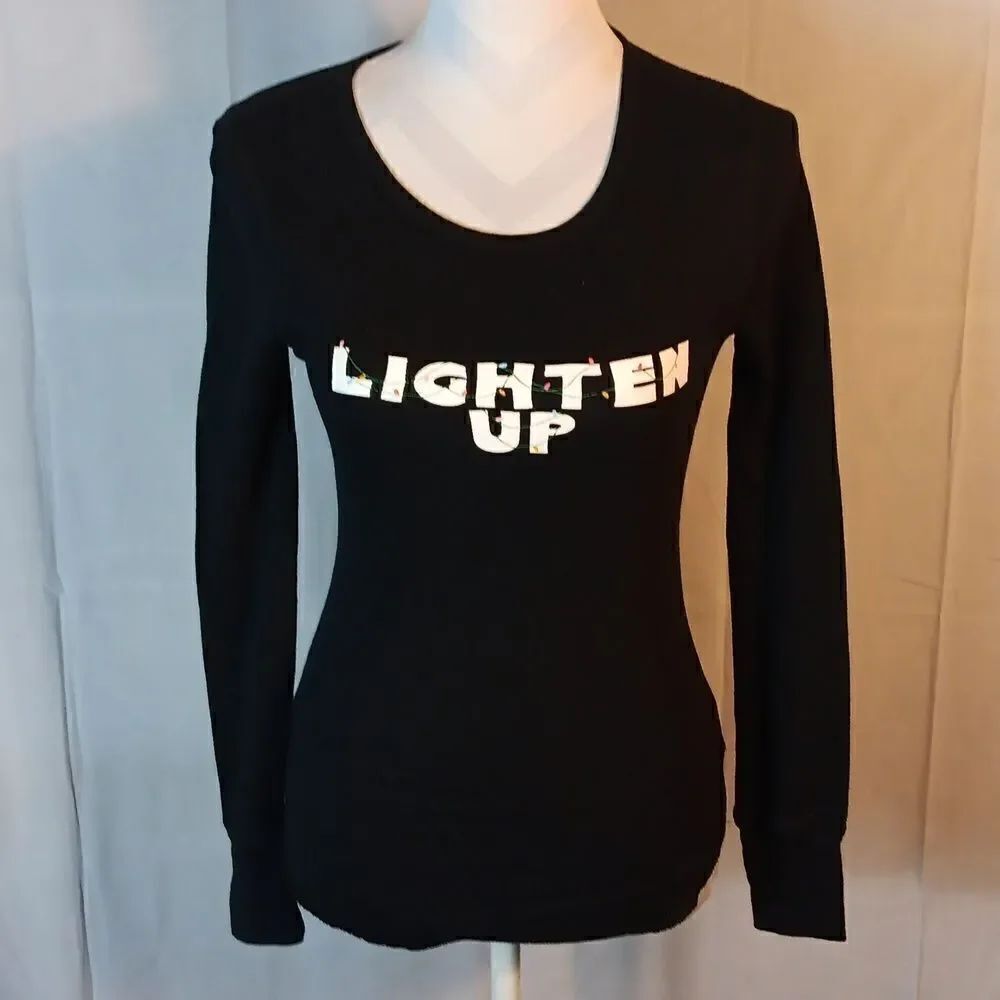 "Lighten Up" Christmas Thermal Top
